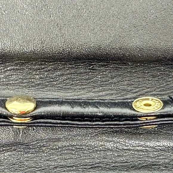 Etienne AIGNER Vintage Genuine Soft Buttery Leather Woven Crossbody Black Bag - Picture 12 of 16